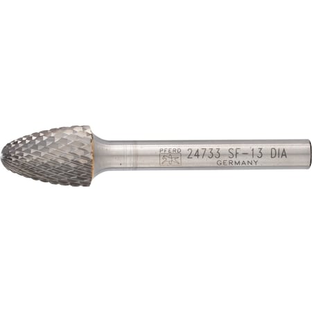 Pferd Carbide Bur, SCTI SF-13, 1/4", Diamond Ct 24733